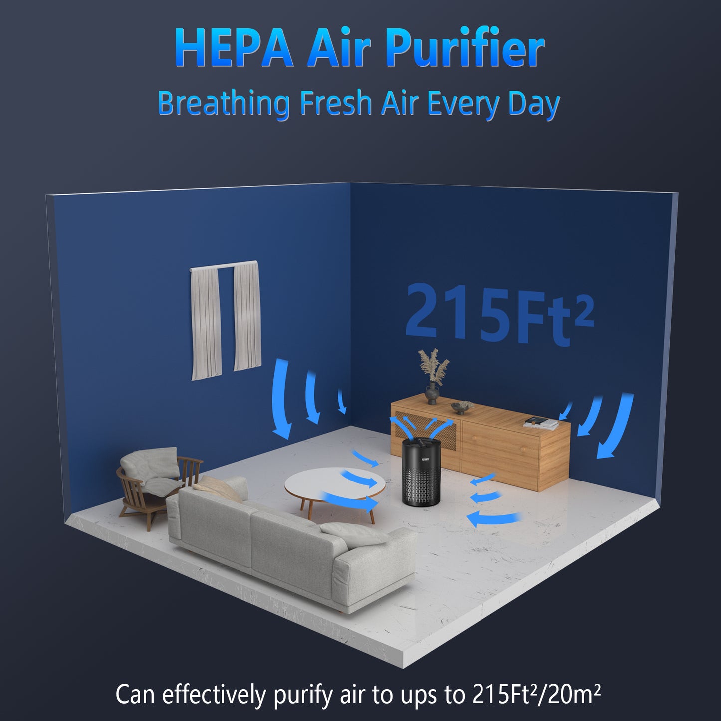 FITNATE Air Purifiers for Home with Aromatherapy