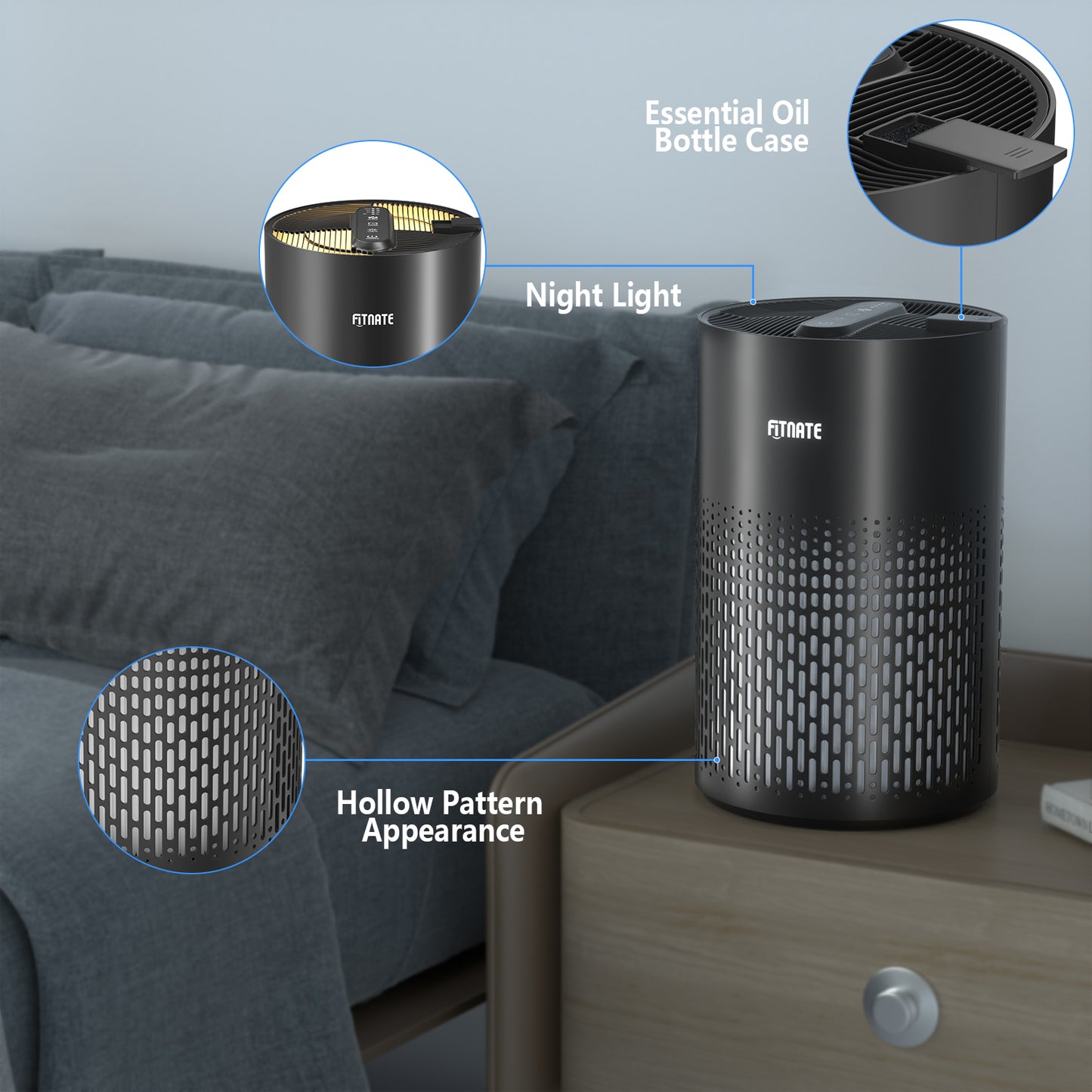 FITNATE Air Purifiers for Home with Aromatherapy