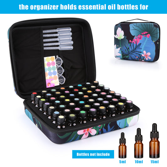 FITNATE 0408 Lotus Essential Oil Storage, 56 Bottles, Holding 5/10/15 ml