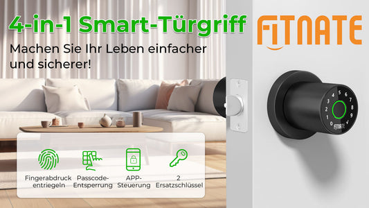 FITNATE-HS0434 Fingerprint Unlock, 4-in-1 Smart Fingerprint Türschloss